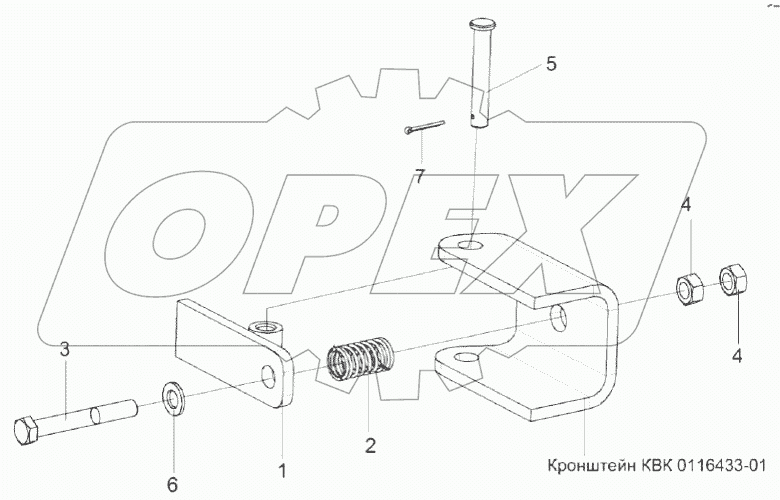 Установка упора КВК 0116060