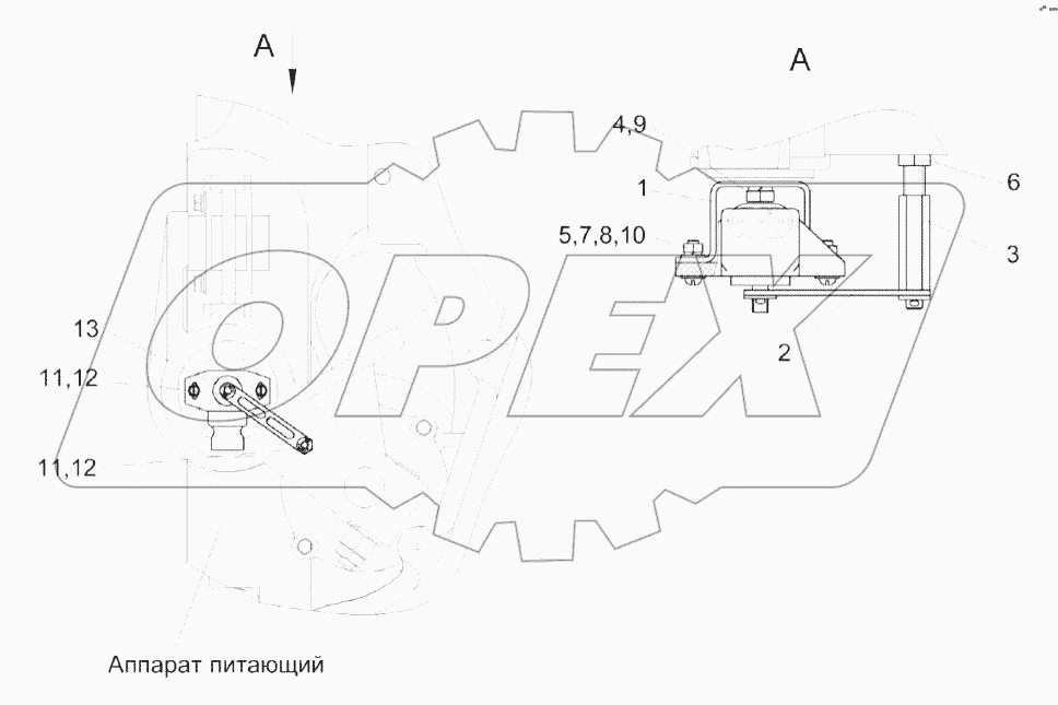 Установка датчика положения КВК 0111800