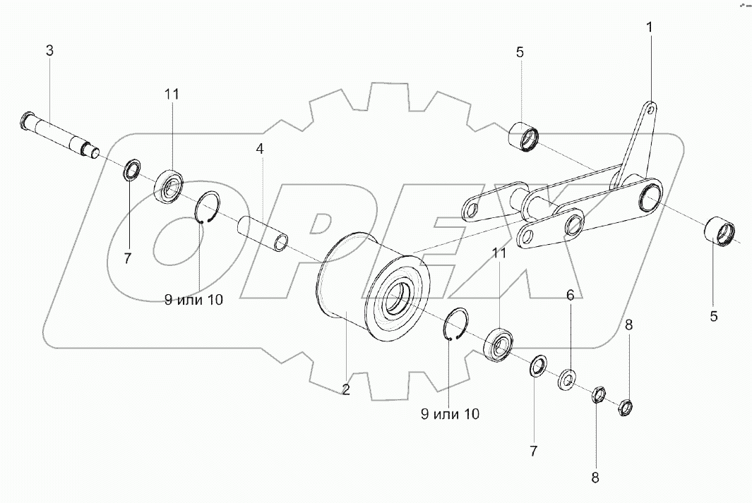 Рычаг КВК 0130270