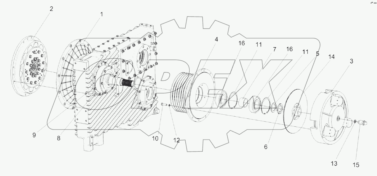 Главный привод КВК 0151000