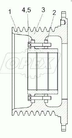Шкив КВК 0151100