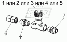 Дроссель регулируемый КВК 0602340