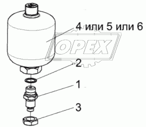 Пневмогидроаккумулятор КВК 0602410