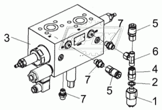 Гидроблок адаптеров КВК 0604300Б