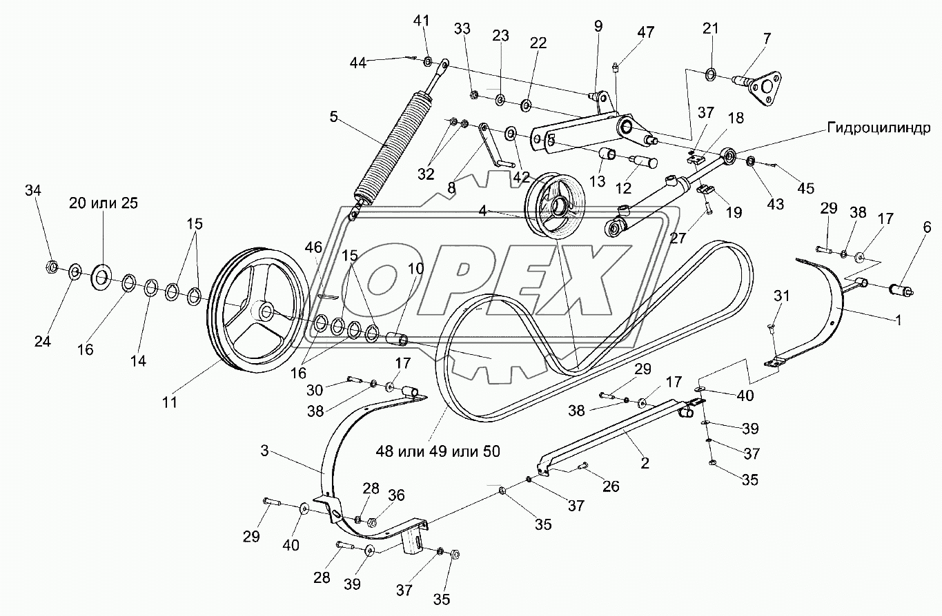 Привод горизонтального шнека КЗК-10-0221000