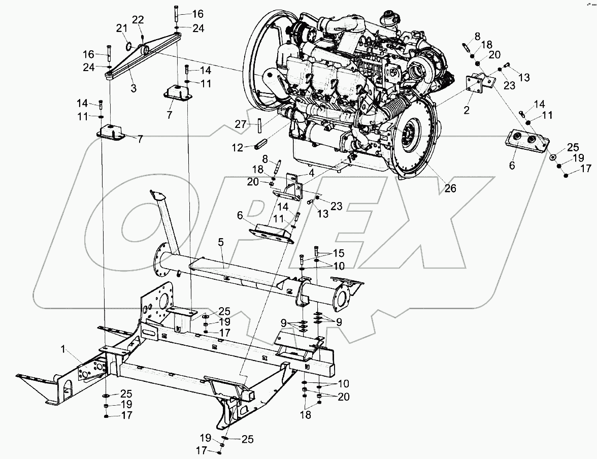 Двигатель КЗК-8К-0106010