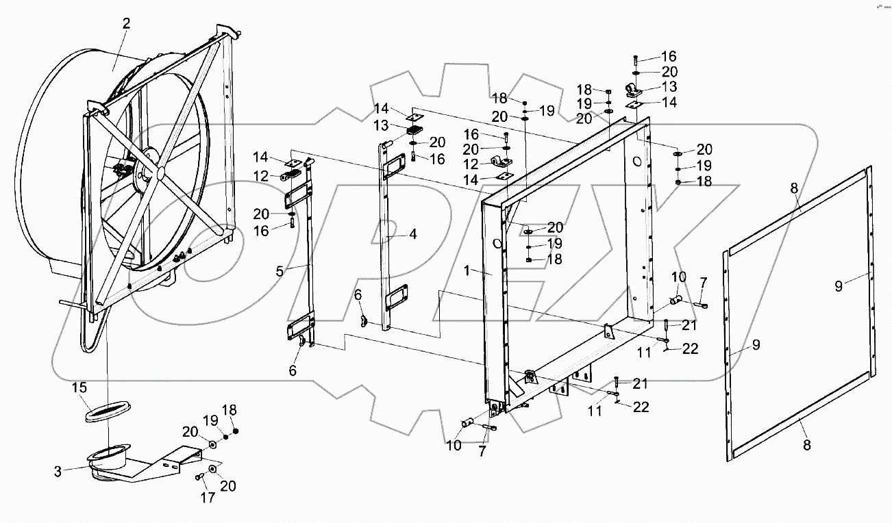 Воздухозаборник КЗК-8А-0112000