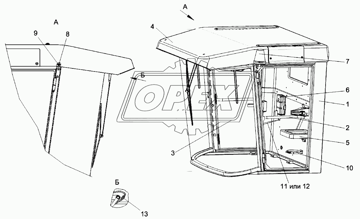 Кабина КЗК-12-0120000-01 1