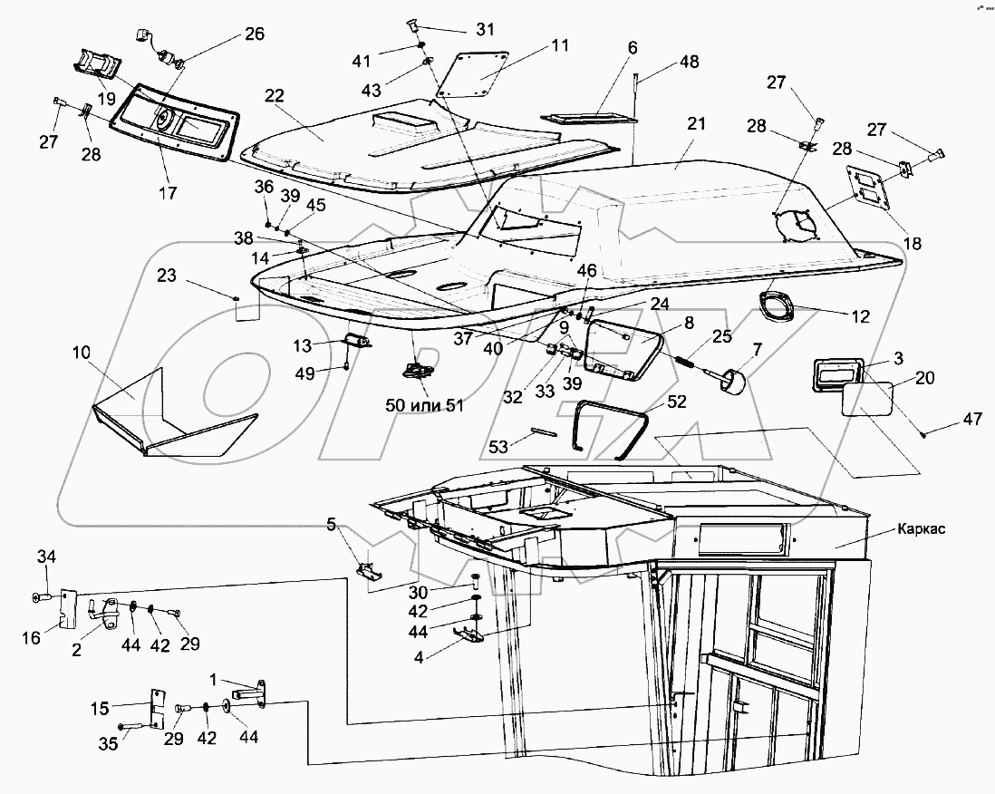 Кабина КЗК-12-0120000-01