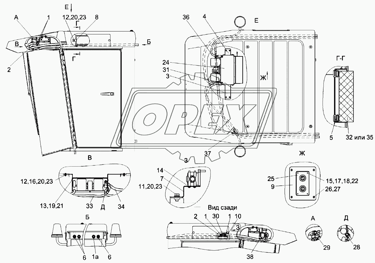 Установка испарителя КЗК-7-0113040-01