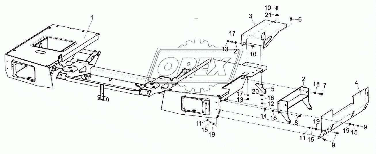 Подрамник КЗК-8-0121000-01