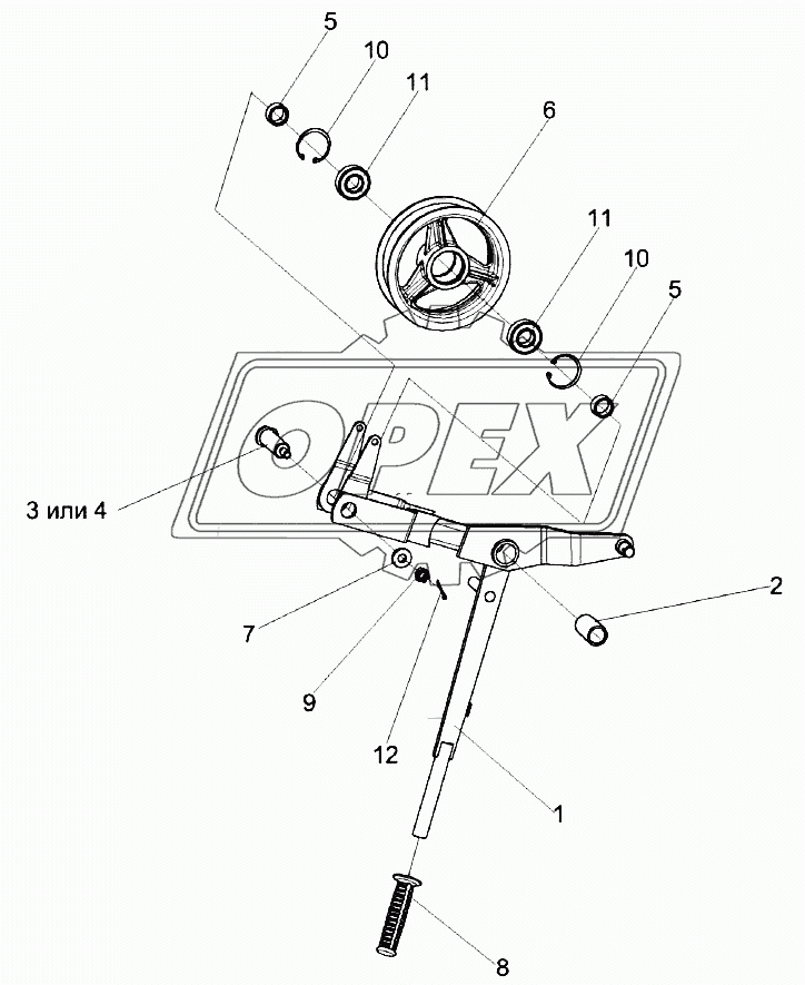 Рычаг КЗК 0202410В