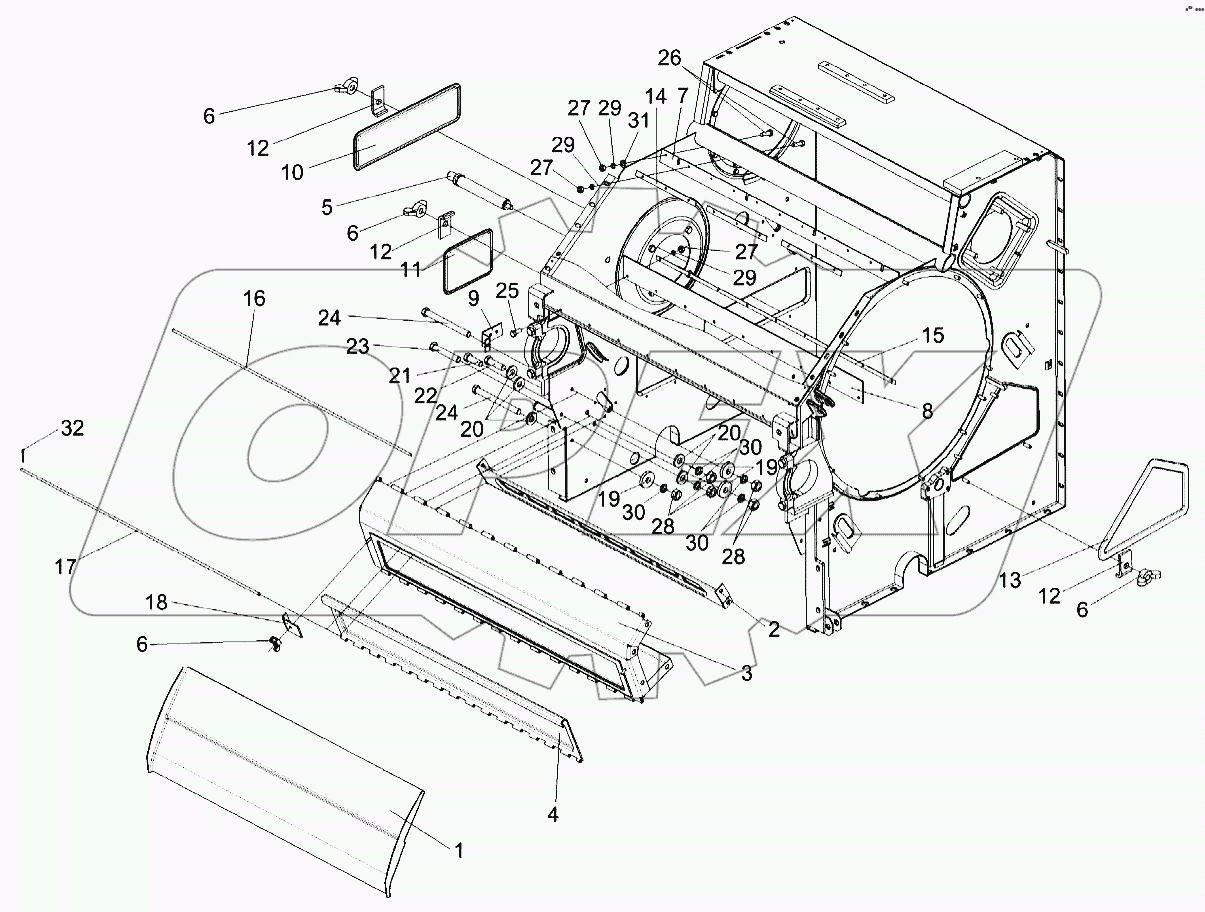 Аппарат молотильный КЗК-8А-0102000