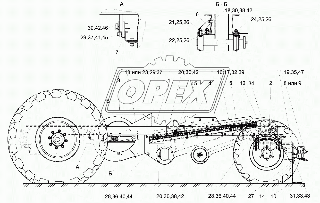 Шасси КЗК-8А-0111000 1