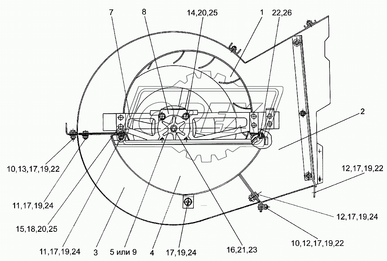 Вентилятор КЗК 0217000Б-01