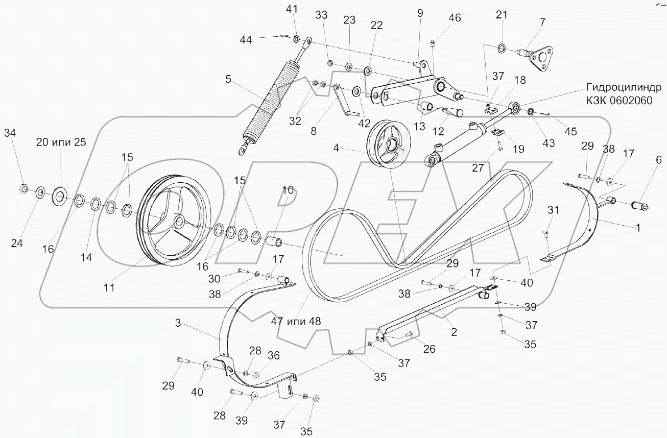 Привод горизонтального шнека КЗК-10-0221000
