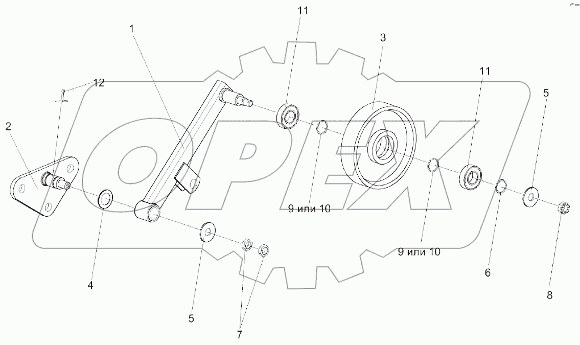 Рычаг КЗК 0223010