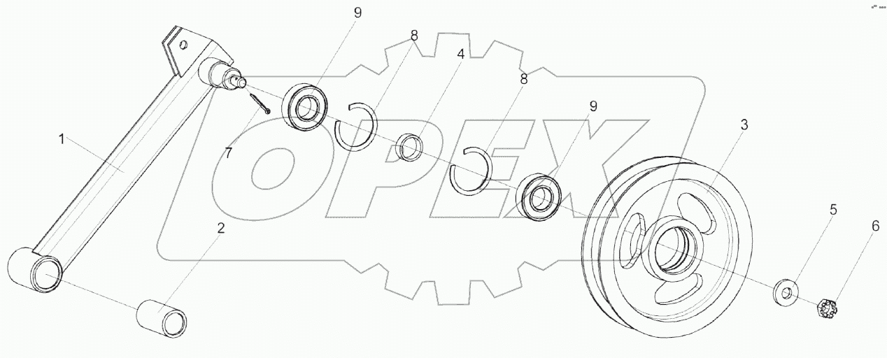 Рычаг КЗК 0100620