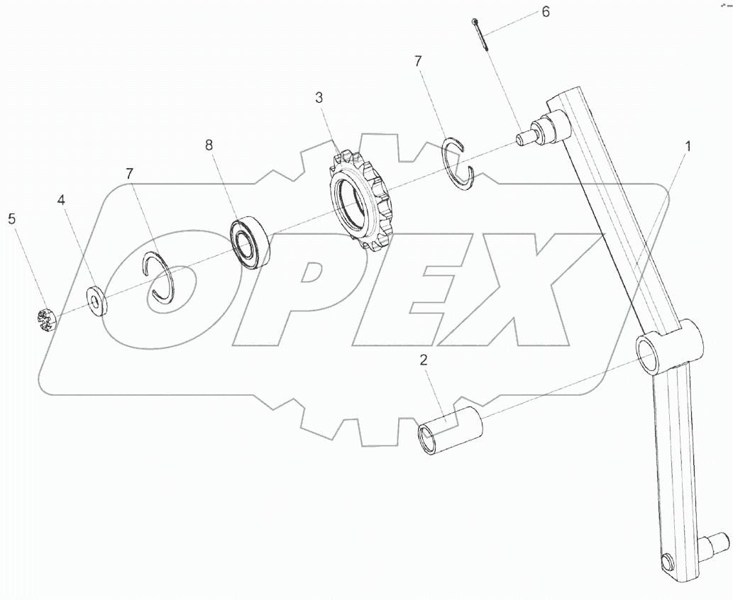 Рычаг КЗК 0100680