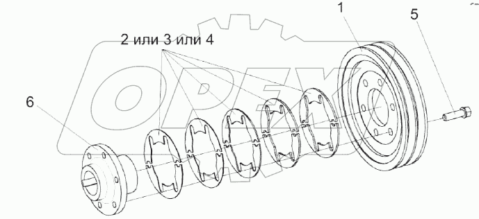 Шкив КЗК 0290090А