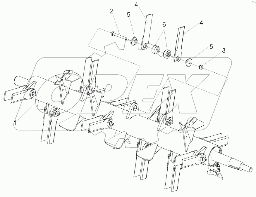 Ротор измельчителя КЗК 0290140А