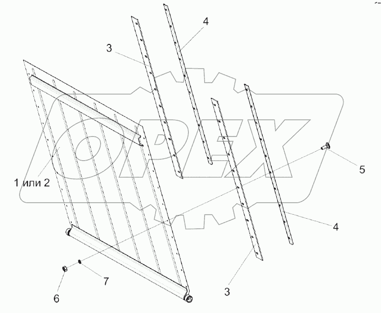 Заслонка КЗК 0290160А