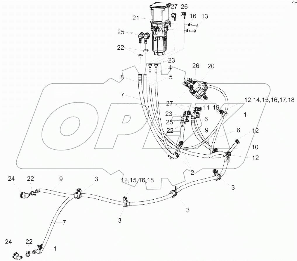 Подключение бака adblue КЗК-8-4-0106400Э