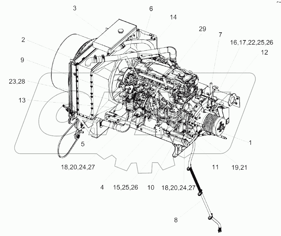 Двигатель КЗК-8-4-0106010Э