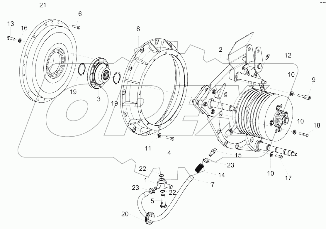 Установка главного привода КЗК-8-4-0106030Э