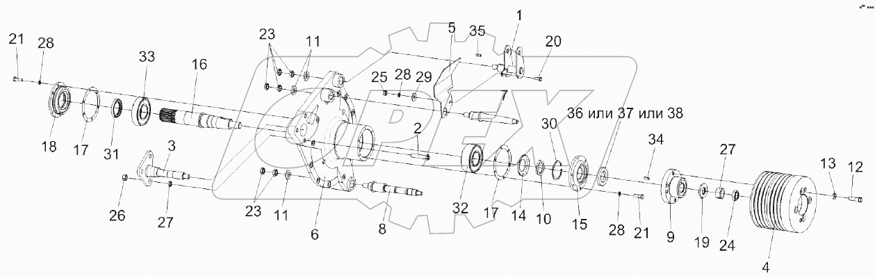 Главный привод КЗК-8А-2-0106270