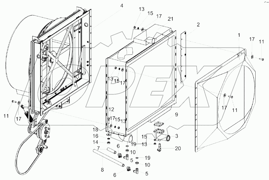 Радиатор КЗК-8-4-0106040Э