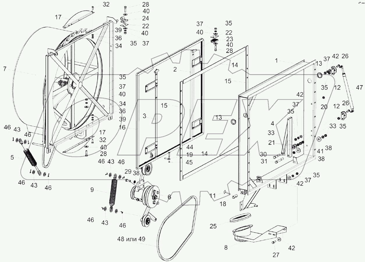Воздухозаборник КЗК-8-4-0112000Э