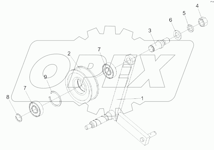 Рычаг КЗК-8-3-0112180