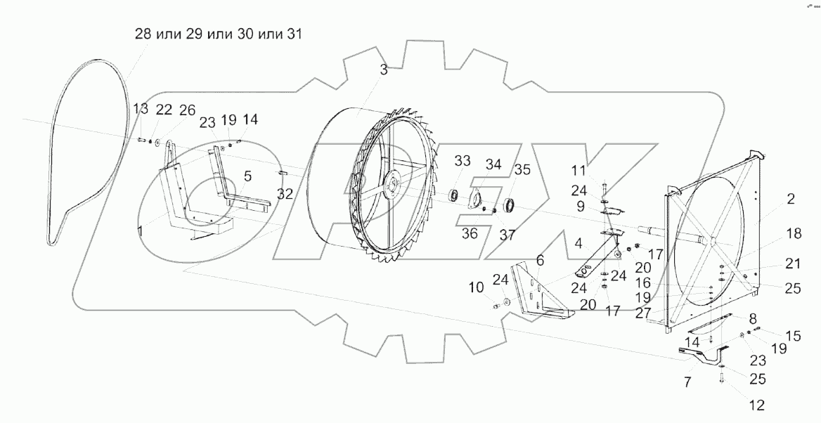 Экран вращающийся КЗК-8А-0112020