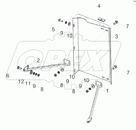 Установка ограждения КЗК-8-4-0106220Э
