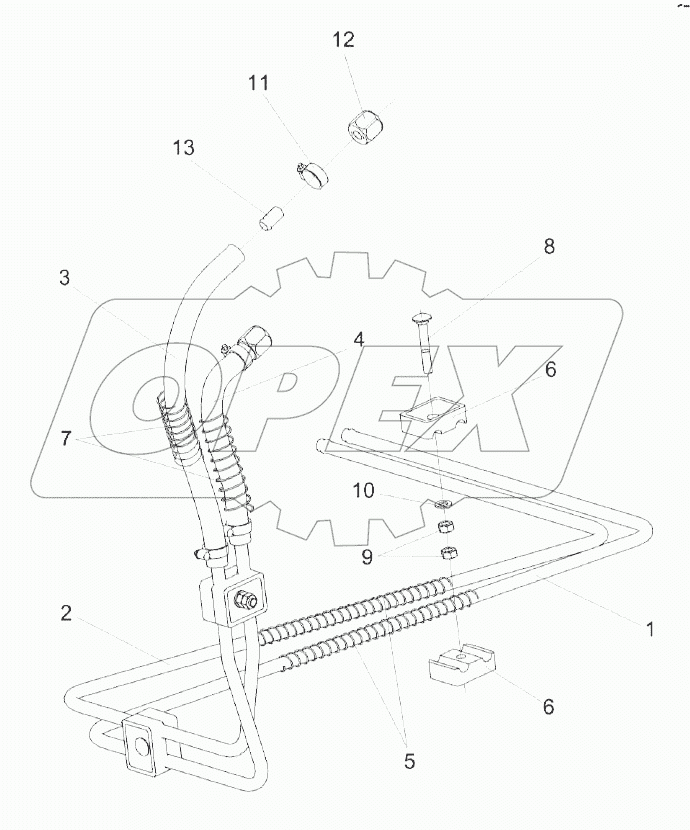 Установка топливопроводов КЗК-8-4-0126100Э