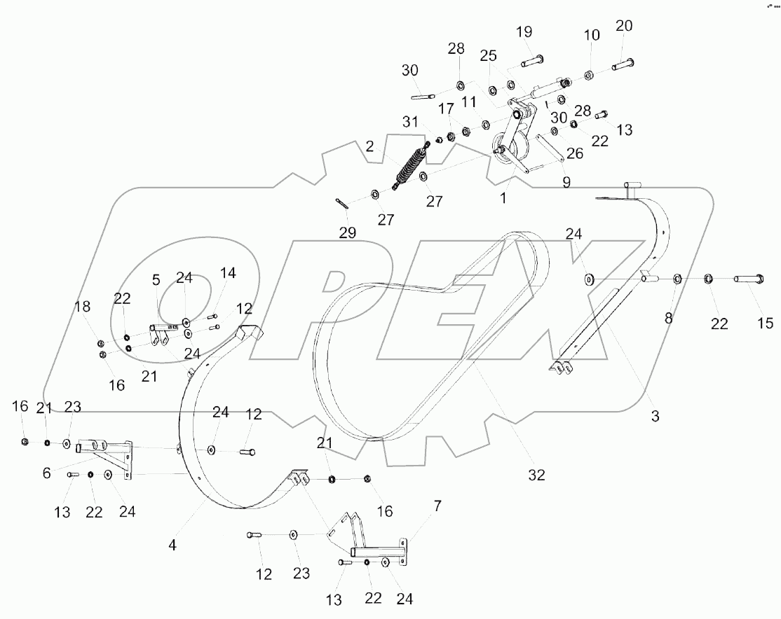 Привод главного контрпривода КЗК-8-3-0220000