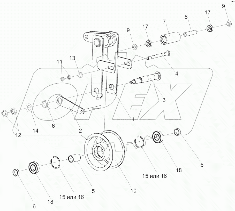 Рычаг КЗК 0220170