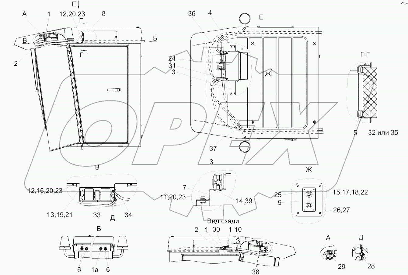 Установка испарителя КЗК-7-0113040-01