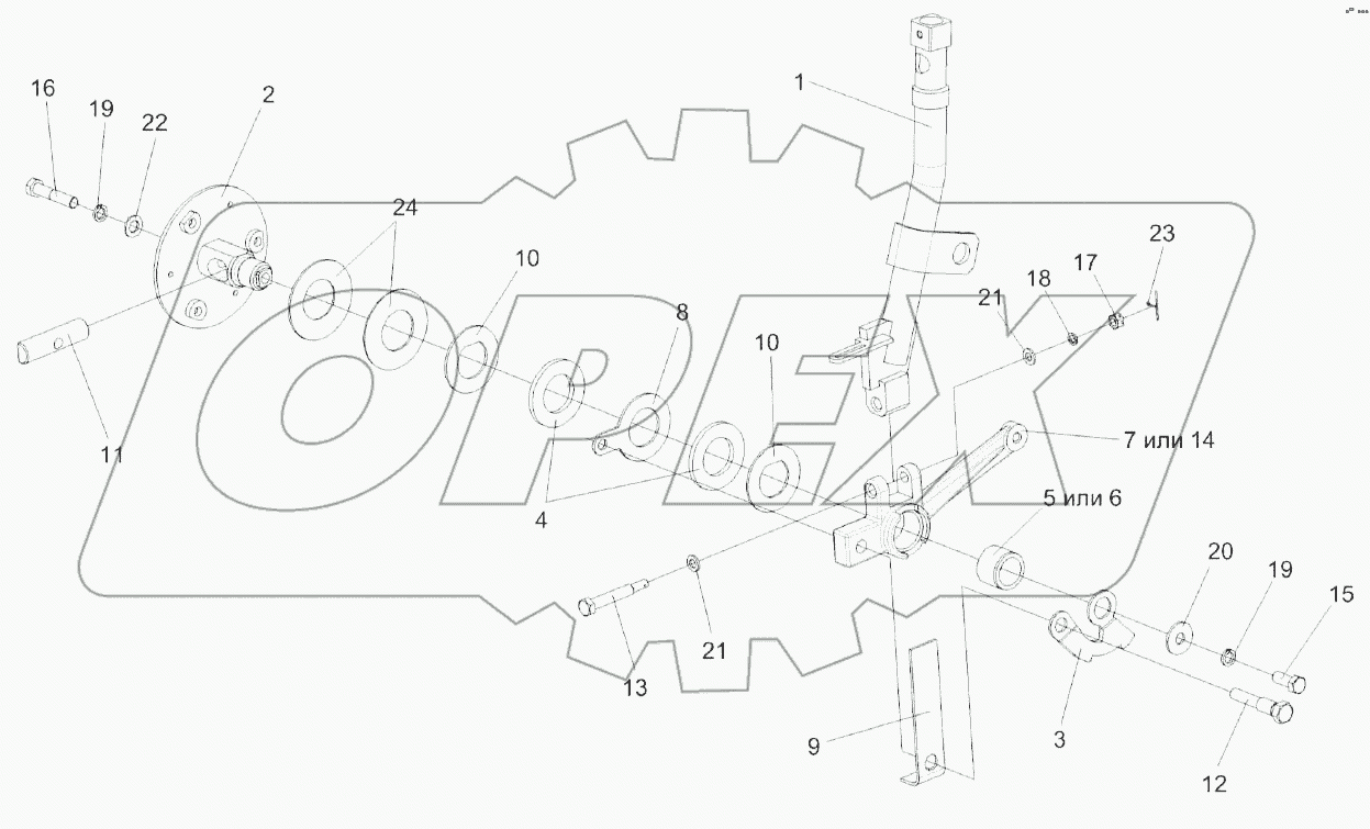 Рычаг КЗК-12-0119920Б