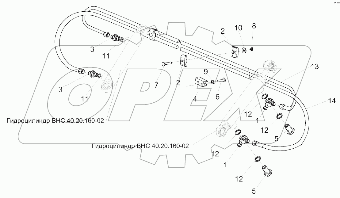 Система гидравлическая КЗК 1790000