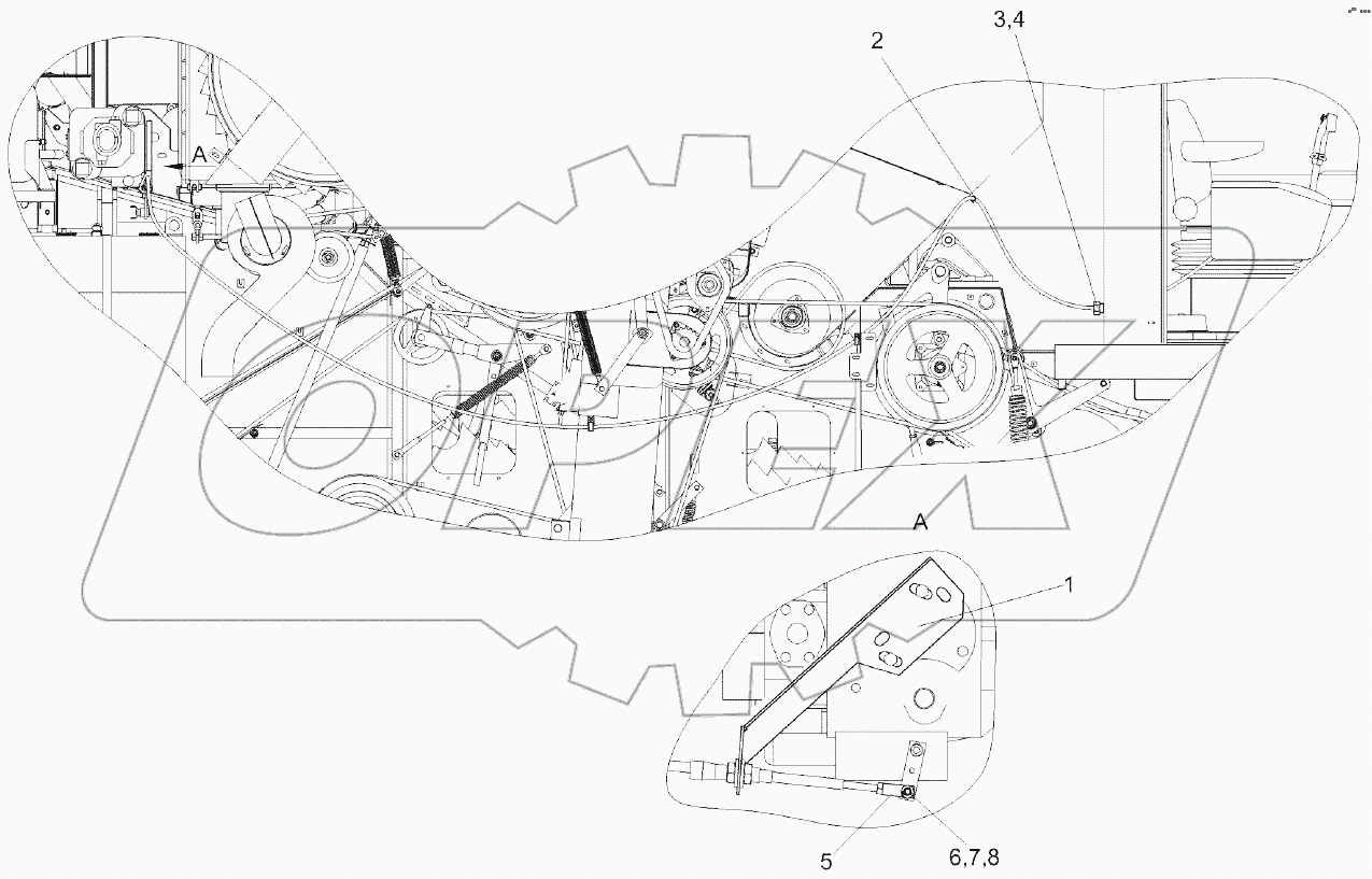 Установка троса ГСТ КЗК-8-0119150
