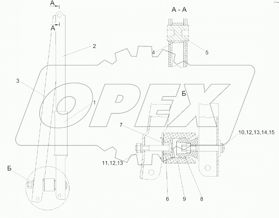 Механизм фиксации капота КЗР 0200370В