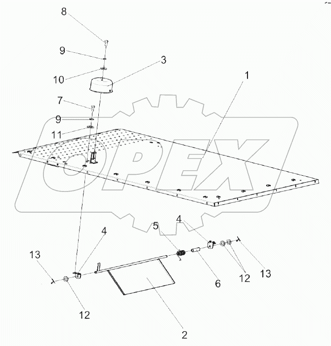 Крыша КЗК-8-4-0228140Э