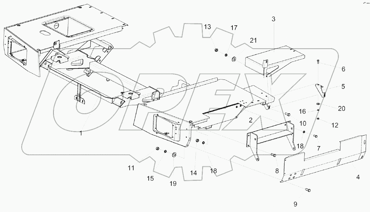 Подрамник КЗК-8-3-0121000
