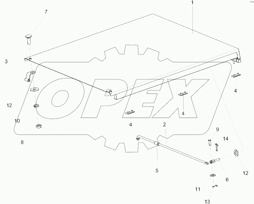Крыша КЗК-8-4-0124000Э