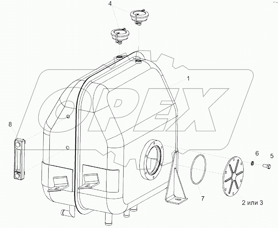 Бак масляный КЗК 0601010А