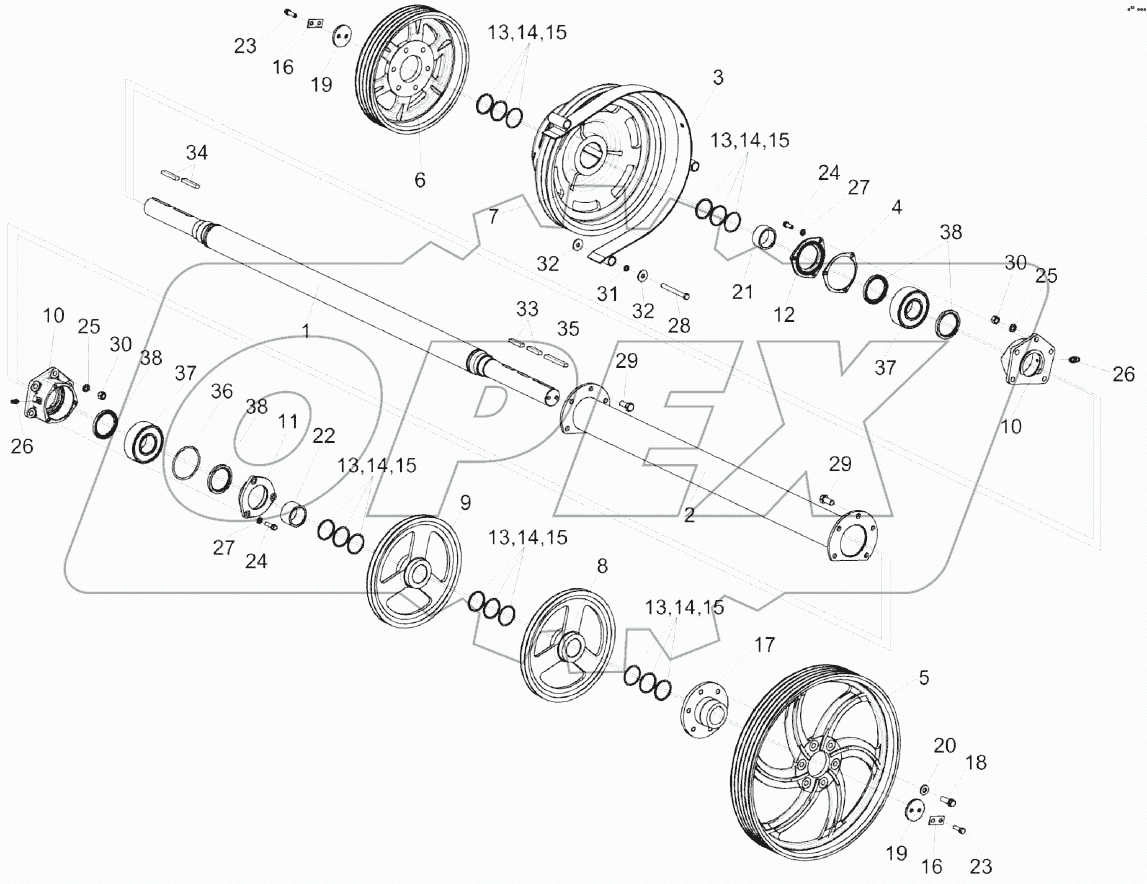 Установка шкивов КЗК 0202860А и КЗК 0202103Б