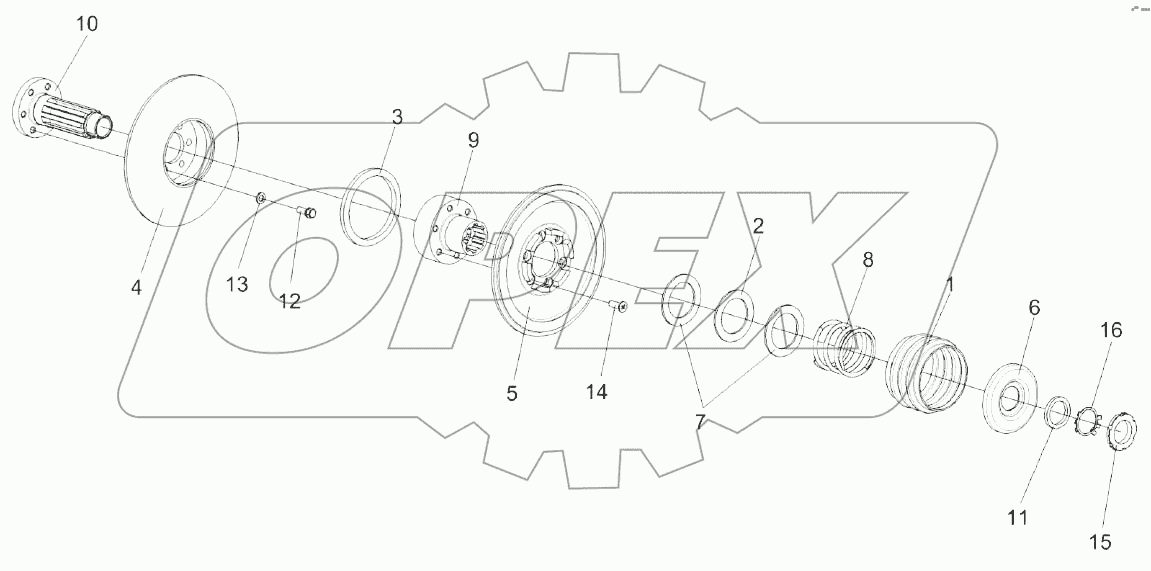 Шкив ведомый КЗК-12-0217400