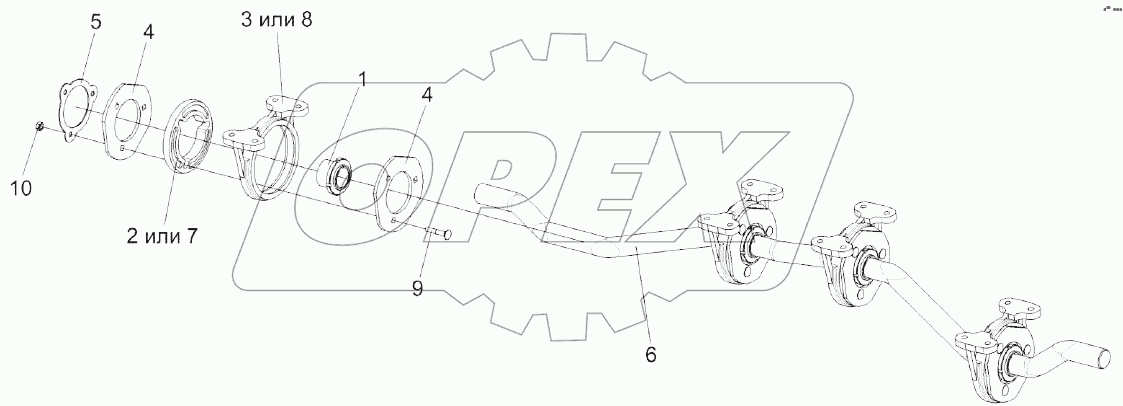 Вал коленчатый ведомый КЗК 0212020А